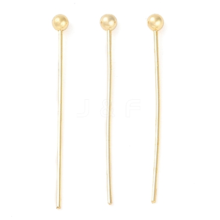 Brass Ball Head Pins KK-N254-49B-G-1