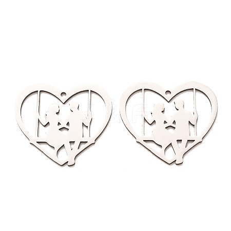 Valentine's Day 201 Stainless Steel Pendants SA-CBA49C1-02P-1