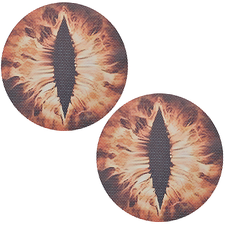 Eye PVC Headlight Car Sticker AJEW-WH20011-48D-1