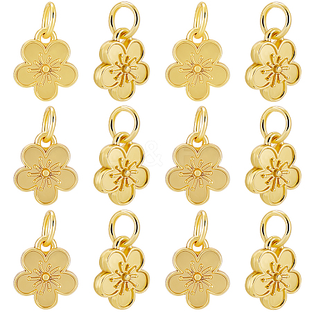 40Pcs Rack Plating Alloy Charms FIND-BBC0003-41G-1
