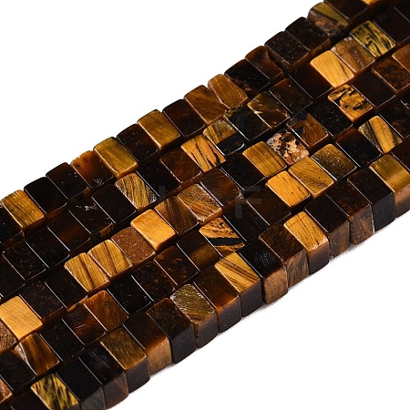 Natural Tiger Eye Beads Strands G-N342-73-1