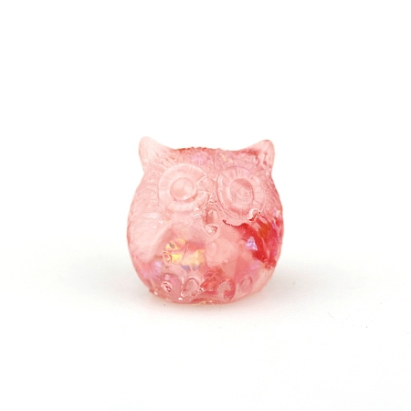 Owl Resin Figurines DJEW-PW0012-029C-1