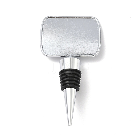 Alloy with Epoxy Wine Bottle Stoppers Cabochon Settings AJEW-G007-01B-1