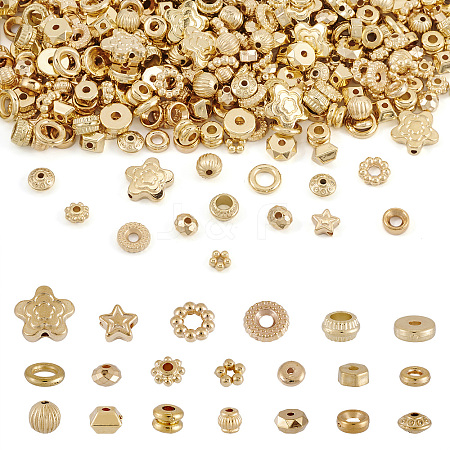 400Pcs 20 Styles CCB Plastic Beads CCB-TA0001-13-1