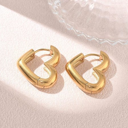 304 Stainless Steel Hoop Earrings SA-CBA46AF-26G-02-1