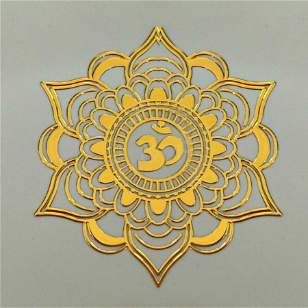 Olycraft Chakra Theme Self Adhesive Brass Stickers DIY-OC0002-40C-1