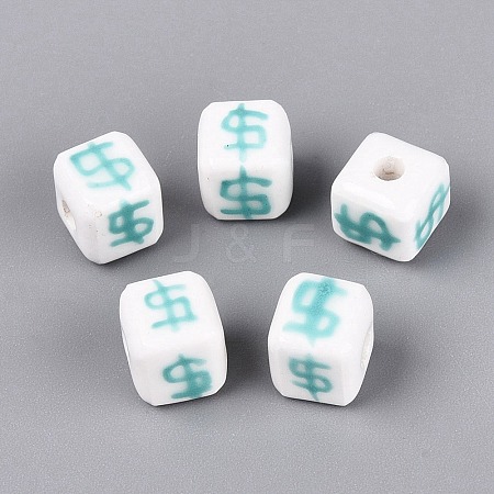 Handmade Porcelain Beads PORC-N012-13C-1