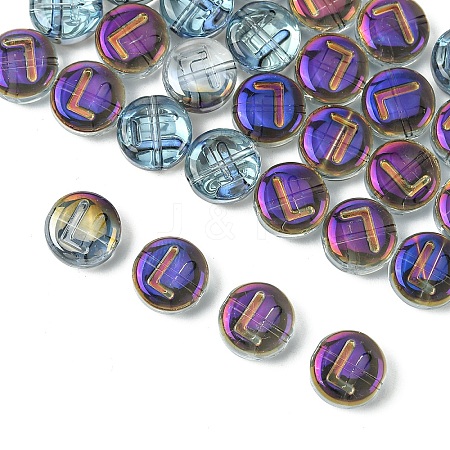 Electroplate Glass Beads EGLA-YW0005-01L-1