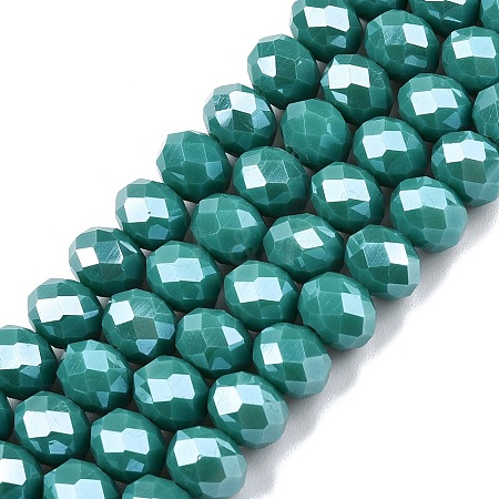 Electroplate Glass Beads Strands LS-EGLA-A044-P8mm-A31-1