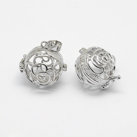 Brass Cage Pendants LS-KK-G323-35A-P-NR-1