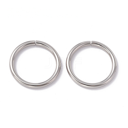 Non-Tarnish 304 Stainless Steel Jump Rings STAS-C040-01M-P-1