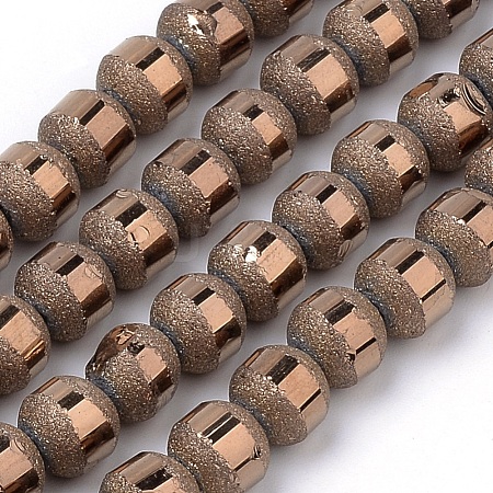 Electroplate Glass Bead Strands X-EGLA-S131-4mm-B06-1