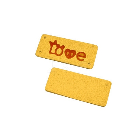 LOVE Imitation Leather Label for Purse Decor PW-WG9004C-04-1