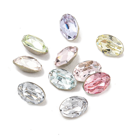 Glass Rhinestone Cabochons RGLA-L029-17C-1