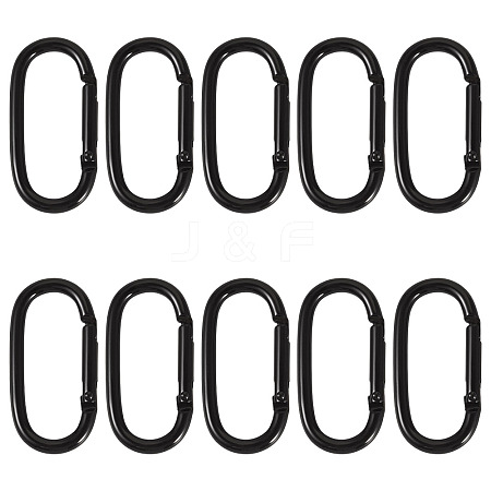 10Pcs Alloy Spring Gate Rings FIND-TA0009-25J-1