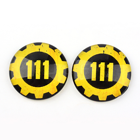 Glass Cabochons for DIY Projects GGLA-L020-12mm-19-1