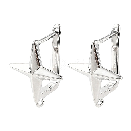 SHEGRACE Brass Hoop Earring Findings XGRQ79439-948P-1