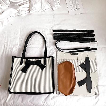 DIY Bowknot Tote Bags Set PW-WG237A4-05-1