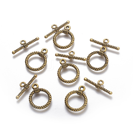 Alloy Toggle Clasps X1-PALLOY-F178-01AG-1