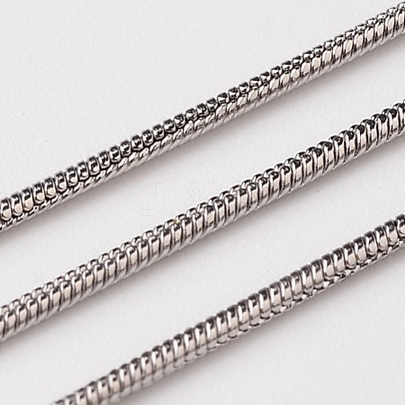 304 Stainless Steel Round Snake Chains CHS-L015-06-1