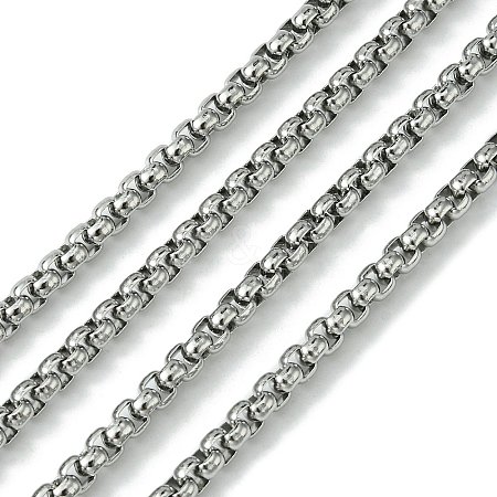 304 Stainless Steel Box Chains CHS-K001-37C-1