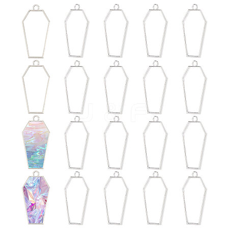 20Pcs Alloy Open Back Bezel Pendants FIND-CA0011-50S-1