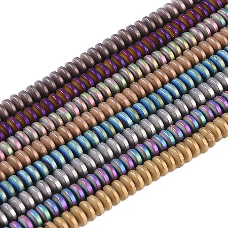 Electroplated Synthetic Non-magnetic Hematite Beads Strands G-E618-08-1