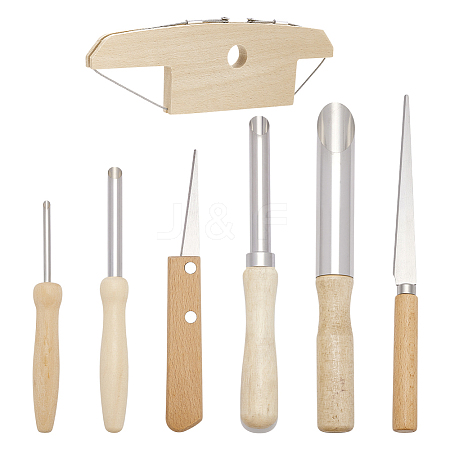 Stainless Steel Clay Cutting & Sculpting Tool Sets AJEW-FG0004-99-1