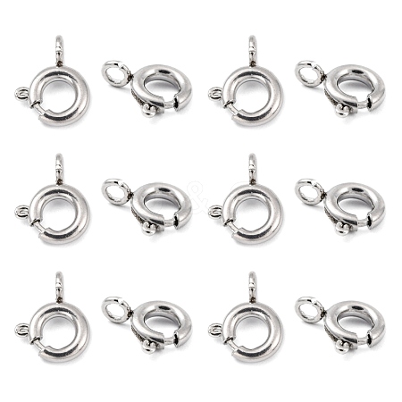 Tarnish Resistant 304 Stainless Steel Spring Ring Clasps STAS-R065-25-1