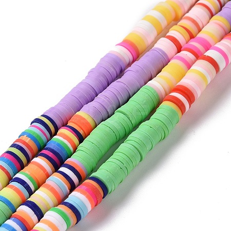 Handmade Polymer Clay Bead Strands CLAY-C003-04G-1