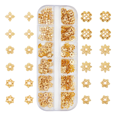 180Pcs Alloy Bead Caps PALLOY-PH0001-10-1