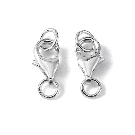 925 Sterling Silver Lobster Claw Clasps STER-I010-13mm-1