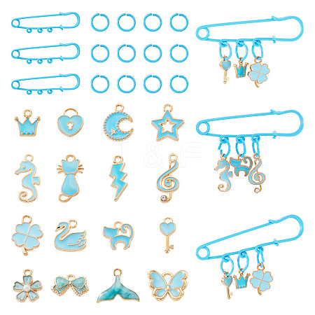 DIY Brooch Making Kits DIY-TA0014-89-1