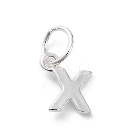 925 Sterling Silver Letter Charms STER-C012-01S-X-1