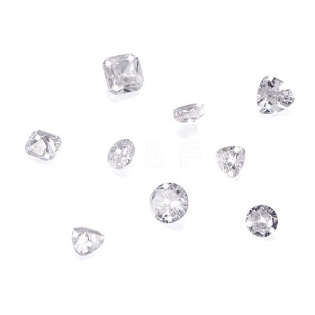  Jewelry 60Pcs 3 Style Cubic Zirconia Beads & Cabochons ZIRC-PJ0001-07-1