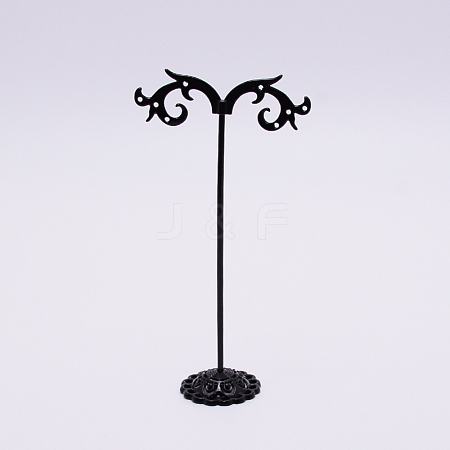 Solid Iron Plating Earring Display Stand Sets EDIS-WH0009-03C-1