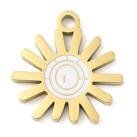 304 Stainless Steel Pendants STAS-F315-07G-01-1
