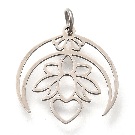 304 Stainless Steel Pendants STAS-Z119-12P-1
