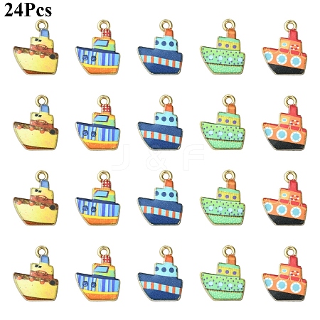 24Pcs Rack Plating Alloy Pendants FIND-YW0010-44-1
