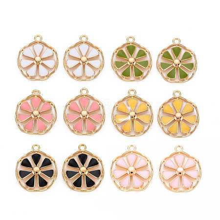 Brass Enamel Pendants KK-S356-667-NF-1