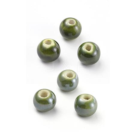 Handmade Porcelain Beads PORC-D001-14mm-11-1