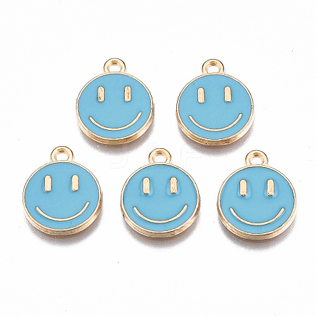 Alloy Enamel Charms X-ENAM-S121-165B-RS-1