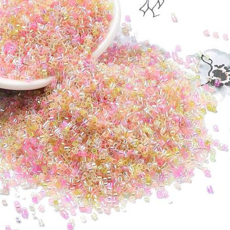 Transparent Colours Glass Seed Beads SEED-H003-01K-1