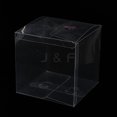 Transparent Plastic PVC Box Gift Packaging CON-WH0099-32F-1