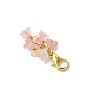 12Pcs Frosted Acrylic Flower Pendant Decorations AC-CJ1071-G-5