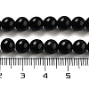 Natural Obsidian Bead Strands G-R173-6mm-02-3