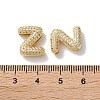 Rack Plating Brass Micro Pave Cubic Zirconia Slide Charms KK-C084-34G-Z-3