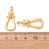 Brass Micro Pave Clear Cubic Zirconia Pendants KK-A304-28C-G-2