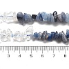 Natural Quartz Crystal & Blue Aventurine(Dyed & Heated) Beads Strands G-L610-A28-01-5