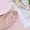 100Pcs Transparent Spray Painted Glass Beads GLAA-PA0001-60C-3